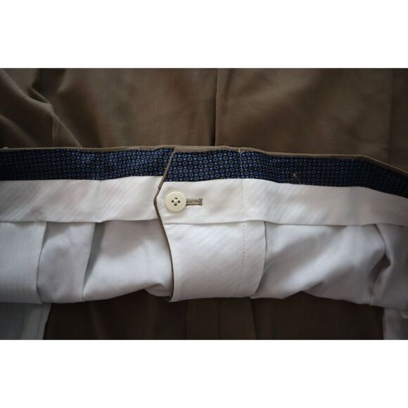 Lauren Ralph Lauren Men's Sz 48x30 Tan UltraFlex Wool Blend Dress Pants - Picture 3 of 9